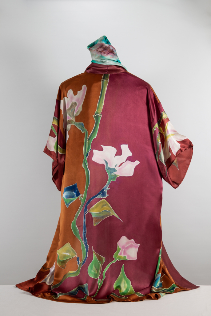 kimono rojo espalda